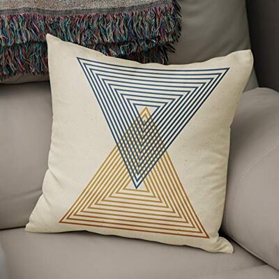 Bonamaison , Decorative Cushion Cover 50% Cotton 50% Polyester 43x43cm Designed and Manufactured in Turkey Bonamaison , Decorative Cushion Cover 50% Cotton 50% Polyester 43x43cm Designed and Manufactured in Turkey