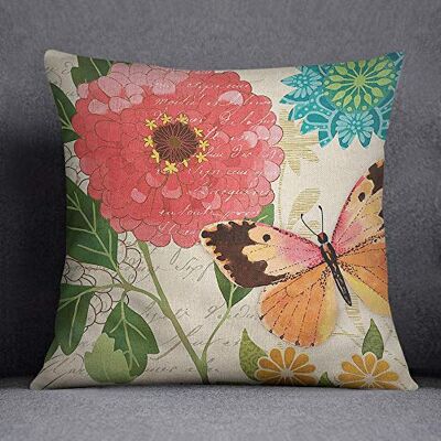 Bonamaison Decorative Cushion Cover, Cotton Polyester, Multicolor, 45x45 Bonamaison Decorative Cushion Cover, Cotton Polyester, Multicolor, 45x45