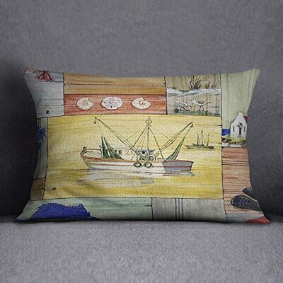 Bonamaison Decorative Cushion Cover, Polycotton, Multicolor, 35x50 Bonamaison Decorative Cushion Cover, Polycotton, Multicolor, 35x50