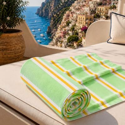 PETTI Artigiani Italiani Microfibre Beach Towel, Beach or Pool Towel, Beach Towel, Large 90 x 180 cm, Millerighe 08 PETTI Artigiani Italiani Microfibre Beach Towel, Beach or Pool Towel, Beach Towel, Large 90 x 180 cm, Millerighe 08
