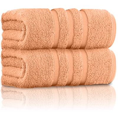 GC GAVENO CAVAILIA 100% Ringspun Cotton Bath Towels, Luxury 550 GSM Zero Twist Towel Sheets, Peach, 80x140 Bath Sheet GC GAVENO CAVAILIA 100% Ringspun Cotton Bath Towels, Luxury 550 GSM Zero Twist Towel Sheets, Peach, 80x140 Bath Sheet