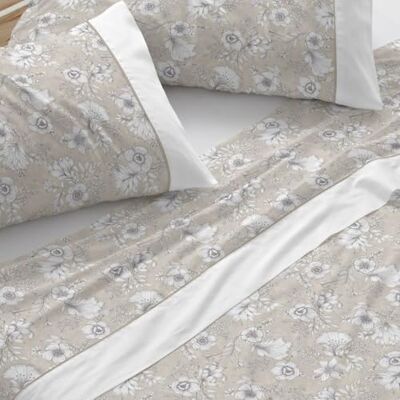 Blanco Cotton Bedding Set Bed 150 to 160 cm (+Available Measurements) Design 637 Beige (150-160x190/200 cm.) Blanco Cotton Bedding Set Bed 150 to 160 cm (+Available Measurements) Design 637 Beige (150-160x190/200 cm.)