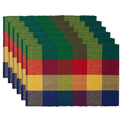 DII Cotton Summer Plaid Tableware Set - Tableware Set DII Cotton Summer Plaid Tableware Set - Tableware Set