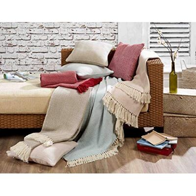 StylemyBedroom 100% Cotton Herringbone Design Sofa Bed Settee Throw Blanket or Cushions (Duck Egg, Cushion Cover) StylemyBedroom 100% Cotton Herringbone Design Sofa Bed Settee Throw Blanket or Cushions (Duck Egg, Cushion Cover)