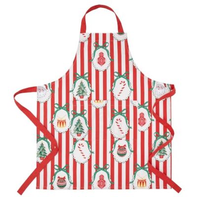 Catherine Lansfield Christmas Vintage Stripe 70x80cm Kitchen Adult Apron Red Catherine Lansfield Christmas Vintage Stripe 70x80cm Kitchen Adult Apron Red