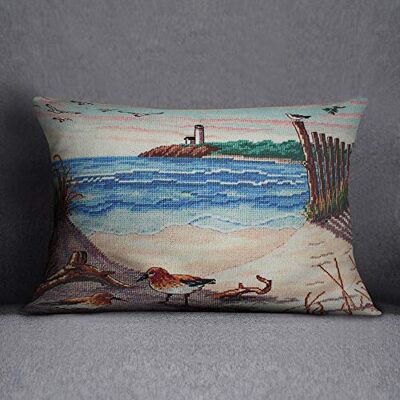 Bonamaison Decorative Cushion Cover, Polycotton, Multicolor, 35x50 Bonamaison Decorative Cushion Cover, Polycotton, Multicolor, 35x50