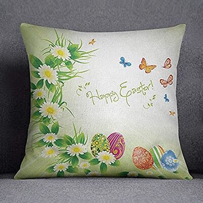 Bonamaison Decorative Cushion Cover, Polyester Cotton, Multicolor, 45X45 Bonamaison Decorative Cushion Cover, Polyester Cotton, Multicolor, 45X45