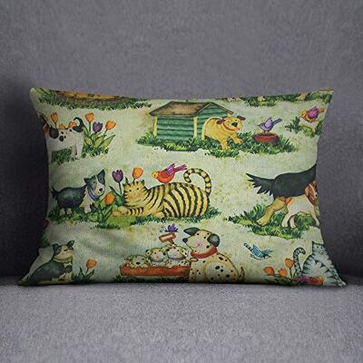 Bonamaison Decorative Cushion Cover, Polycotton, Multicolor, 35x50 Bonamaison Decorative Cushion Cover, Polycotton, Multicolor, 35x50