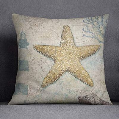 Bonamaison Decorative Cushion Cover, Cotton Polyester, Multicolor, 45X45 Bonamaison Decorative Cushion Cover, Cotton Polyester, Multicolor, 45X45
