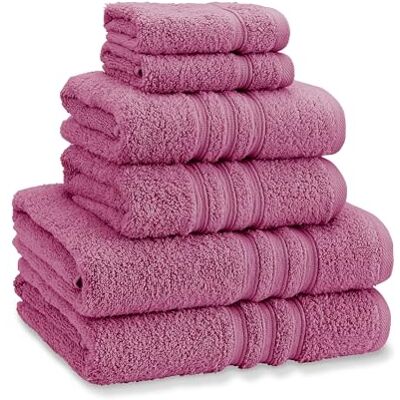 Catherine Lansfield Zero Twist Cotton 6 Piece Towel Bale Set Raspberry Catherine Lansfield Zero Twist Cotton 6 Piece Towel Bale Set Raspberry