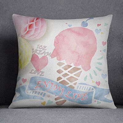 Bonamaison Decorative Cushion Cover, Cotton Polyester, Multicolor, 45X45 Bonamaison Decorative Cushion Cover, Cotton Polyester, Multicolor, 45X45