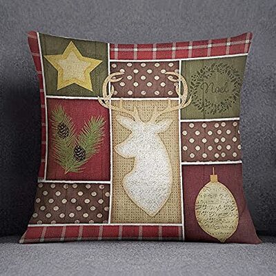 Bonamaison Decorative Cushion Cover, Cotton Polyester, Multicolor, 45X45 Bonamaison Decorative Cushion Cover, Cotton Polyester, Multicolor, 45X45