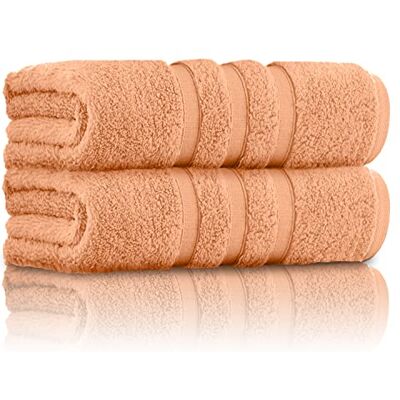 GC GAVENO CAVAILIA 100% Ringspun Cotton, Luxury 550 GSM Zero Twist Sheets, Egyptian, Peach, 70x120 Bath Towel GC GAVENO CAVAILIA 100% Ringspun Cotton, Luxury 550 GSM Zero Twist Sheets, Egyptian, Peach, 70x120 Bath Towel
