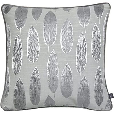 Prestigious Textiles Quill Feather Filled Cushion, Polyester, Cotton, Silver Prestigious Textiles Quill Feather Filled Cushion, Polyester, Cotton, Silver