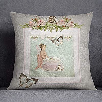 Bonamaison Decorative Cushion Cover, Cotton Polyester, Multicolor, 45X45 Bonamaison Decorative Cushion Cover, Cotton Polyester, Multicolor, 45X45