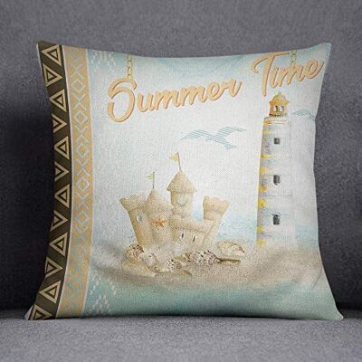 Bonamaison Decorative Cushion Cover, Cotton Polyester, Multicolor, 45x45 Bonamaison Decorative Cushion Cover, Cotton Polyester, Multicolor, 45x45