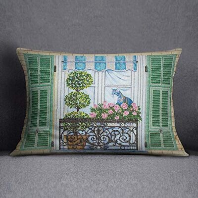Bonamaison Decorative Cushion Cover, Polycotton, Multicolor, 35x50 Bonamaison Decorative Cushion Cover, Polycotton, Multicolor, 35x50