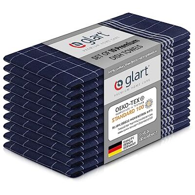 Glart 48BI2 Set of 10 Tea Towels - Kitchen Towels 50 x 70 cm - 100% Cotton Glart 48BI2 Set of 10 Tea Towels - Kitchen Towels 50 x 70 cm - 100% Cotton
