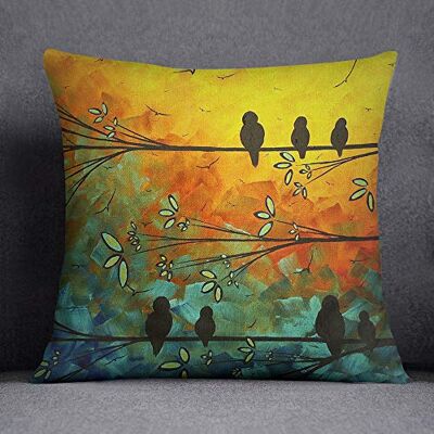 Bonamaison Decorative Cushion Cover, Cotton Polyester, Multicolor, 45X45 Bonamaison Decorative Cushion Cover, Cotton Polyester, Multicolor, 45X45