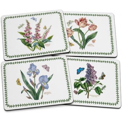 Pimpernel x Botanic Garden Set of 4 Large Placemats Cork Backed Table Mats, 5mm Thick with Exclusive Botanical Art Print, Heat Resistant to Protect Surfaces Pimpernel x Botanic Garden Set of 4 Large Placemats Cork Backed Table Mats, 5mm Thick with Exclusive Botanical Art Print, Heat Resistant to Protect Surfaces