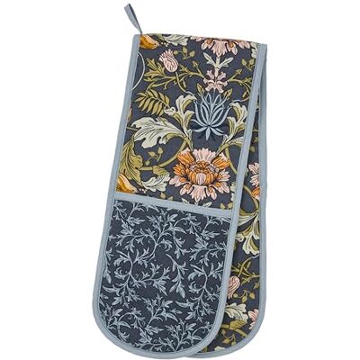 Ulster Weavers William Morris Double Oven Gloves (88 x 18cm) 100% Cotton Traditional Navy Oven Gloves Heat Resistant Washable Jacobean Oven Gloves Kitchen Accessories Kitchen Gifts Ulster Weavers William Morris Double Oven Gloves (88 x 18cm) 100% Cotton Traditional Navy Oven Gloves Heat Resistant Washable Jacobean Oven Gloves Kitchen Accessories Kitchen Gifts