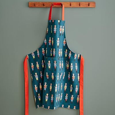 Catherine Lansfield Kitchen Christmas Nutcracker Cotton Adult 70x80 cm Apron Green Catherine Lansfield Kitchen Christmas Nutcracker Cotton Adult 70x80 cm Apron Green