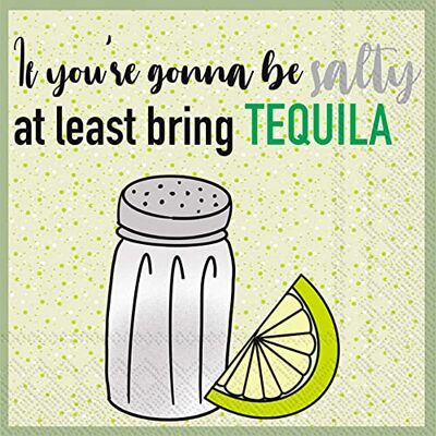 Boston International IHR 3-Ply Paper Napkins, 20-Count Cocktail Size, Bring Tequila Boston International IHR 3-Ply Paper Napkins, 20-Count Cocktail Size, Bring Tequila