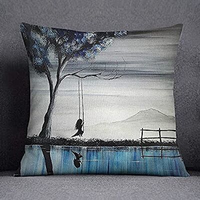 Bonamaison Decorative Cushion Cover, Cotton Polyester, Multicolor, 45X45 Bonamaison Decorative Cushion Cover, Cotton Polyester, Multicolor, 45X45