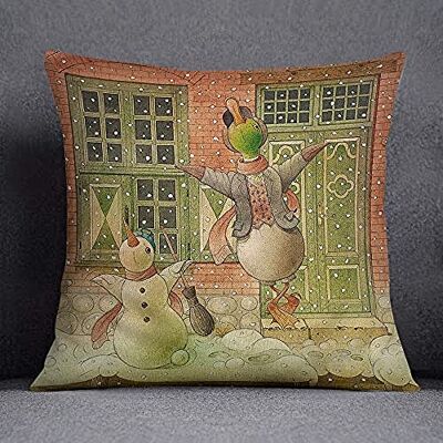 Bonamaison Decorative Cushion Cover, Cotton Polyester, Multicolor, 45X45 Bonamaison Decorative Cushion Cover, Cotton Polyester, Multicolor, 45X45