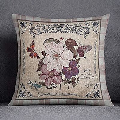 Bonamaison Decorative Cushion Cover, Cotton Polyester, Multicolor, 45X45 Bonamaison Decorative Cushion Cover, Cotton Polyester, Multicolor, 45X45