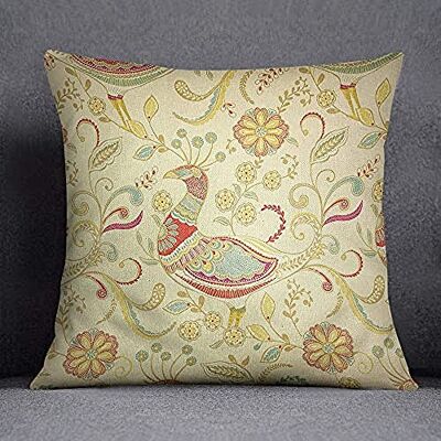 Bonamaison Decorative Cushion Cover, Cotton Polyester, Multicolor, 45X45 Bonamaison Decorative Cushion Cover, Cotton Polyester, Multicolor, 45X45