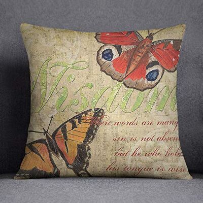 Bonamaison Decorative Cushion Cover, Cotton Polyester, Multicolor, 45X45 Bonamaison Decorative Cushion Cover, Cotton Polyester, Multicolor, 45X45