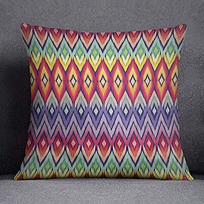 Bonamaison Decorative Cushion Cover, Cotton Polyester, Multicolor, 45X45 Bonamaison Decorative Cushion Cover, Cotton Polyester, Multicolor, 45X45
