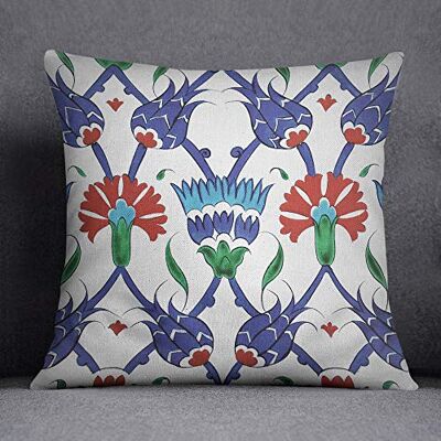 Bonamaison Decorative Cushion Cover, Cotton Polyester, Multicolor, 45X45 Bonamaison Decorative Cushion Cover, Cotton Polyester, Multicolor, 45X45