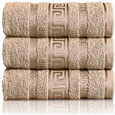 GC GAVENO CAVAILIA Greek Bath Sheet Pack Of 3 100% Egyptian Cotton Towels Bath Sheets Extra Large Soft Highly Absorbent Quick Dry Towel (90x150 cm) 550 GSM Towels For Bathroom Natural GC GAVENO CAVAILIA Greek Bath Sheet Pack Of 3 100% Egyptian Cotton Towels Bath Sheets Extra Large Soft Highly Absorbent Quick Dry Towel (90x150 cm) 550 GSM Towels For Bathroom Natural