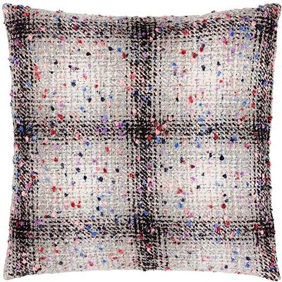 furn. Heya Home Connie Check Feather Filled Cushion,Grey/Black,45 x 45cm furn. Heya Home Connie Check Feather Filled Cushion,Grey/Black,45 x 45cm
