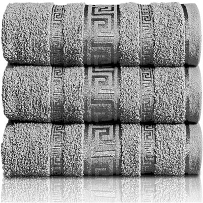 GC GAVENO CAVAILIA Greek Bath Sheet Pack Of 3 100% Egyptian Cotton Towels Bath Sheets Extra Large Soft Highly Absorbent Quick Dry Towel (90x150 cm) 550 GSM Towels For Bathroom Charcoal GC GAVENO CAVAILIA Greek Bath Sheet Pack Of 3 100% Egyptian Cotton Towels Bath Sheets Extra Large Soft Highly Absorbent Quick Dry Towel (90x150 cm) 550 GSM Towels For Bathroom Charcoal
