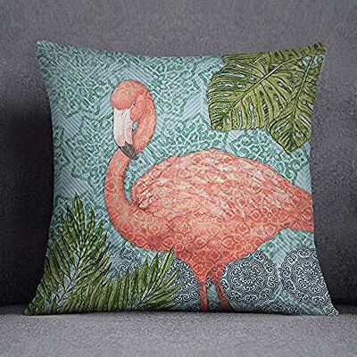 Bonamaison Decorative Cushion Cover, Cotton Polyester, Multicolor, 45x45 Bonamaison Decorative Cushion Cover, Cotton Polyester, Multicolor, 45x45