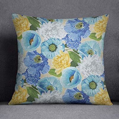 Bonamaison Decorative Cushion Cover, Cotton Polyester, Multicolor, 45X45 Bonamaison Decorative Cushion Cover, Cotton Polyester, Multicolor, 45X45