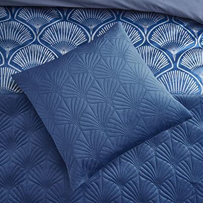 Catherine Lansfield Living Art Deco Pearl 45x45cm Cushion Navy Blue Catherine Lansfield Living Art Deco Pearl 45x45cm Cushion Navy Blue