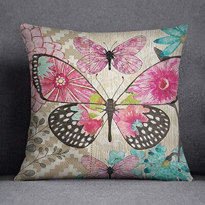 Bonamaison Decorative Cushion Cover, Cotton Polyester, Multicolor, 45x45 Bonamaison Decorative Cushion Cover, Cotton Polyester, Multicolor, 45x45
