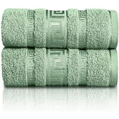 GC GAVENO CAVAILIA Extra Large Jumbo Bath Sheets Greek Towels for Bathroom 2 Piece Super Absorbent Quick Dry Towel, 100% Egyptian Cotton Soft Fluffy Luxury Bath Towel Spa & Hotel (90x180cm),Green GC GAVENO CAVAILIA Extra Large Jumbo Bath Sheets Greek Towels for Bathroom 2 Piece Super Absorbent Quick Dry Towel, 100% Egyptian Cotton Soft Fluffy Luxury Bath Towel Spa & Hotel (90x180cm),Green