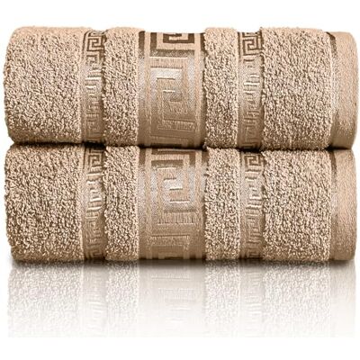 GC GAVENO CAVAILIA Extra Large Jumbo Bath Sheets Greek Towels for Bathroom 2 Piece Super Absorbent Quick Dry Towel, 100% Egyptian Cotton Soft Fluffy Luxury Bath Towel Spa & Hotel (90x180cm),Natural GC GAVENO CAVAILIA Extra Large Jumbo Bath Sheets Greek Towels for Bathroom 2 Piece Super Absorbent Quick Dry Towel, 100% Egyptian Cotton Soft Fluffy Luxury Bath Towel Spa & Hotel (90x180cm),Natural