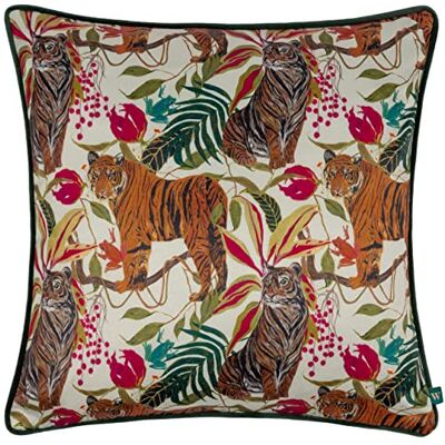 furn. Wylder Tropics Kali Jungle Tigers Polyester Filled Cushion furn. Wylder Tropics Kali Jungle Tigers Polyester Filled Cushion