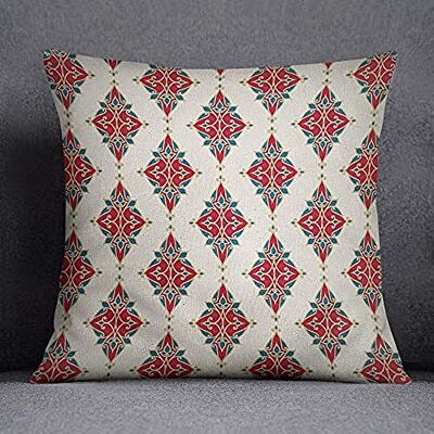 Bonamaison Decorative Cushion Cover, Cotton Polyester, Multicolor, 45x45 Bonamaison Decorative Cushion Cover, Cotton Polyester, Multicolor, 45x45