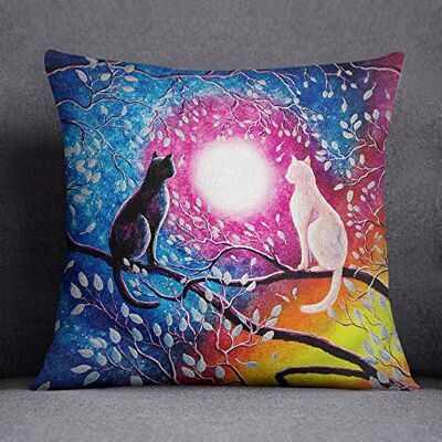 Bonamaison Decorative Cushion Cover, Cotton Polyester, Multicolor, 45X45 Bonamaison Decorative Cushion Cover, Cotton Polyester, Multicolor, 45X45