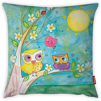 Bonamaison Decorative Cushion Cover, Cotton Polyester, Multicolor, 45x45 Bonamaison Decorative Cushion Cover, Cotton Polyester, Multicolor, 45x45