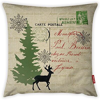 Bonamaison Decorative Cushion Cover, Cotton Polyester, Multicolor, 45X45 Bonamaison Decorative Cushion Cover, Cotton Polyester, Multicolor, 45X45