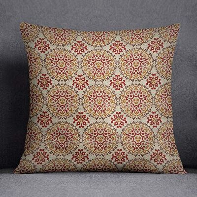 Bonamaison Decorative Cushion Cover, Cotton Polyester, Multicolor, 45x45 Bonamaison Decorative Cushion Cover, Cotton Polyester, Multicolor, 45x45
