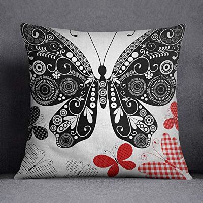 Bonamaison Decorative Cushion Cover, Cotton Polyester, Multicolor, 45X45 Bonamaison Decorative Cushion Cover, Cotton Polyester, Multicolor, 45X45